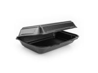 Lunch box foam polystyrene MV-10 black 246*150*60 mm